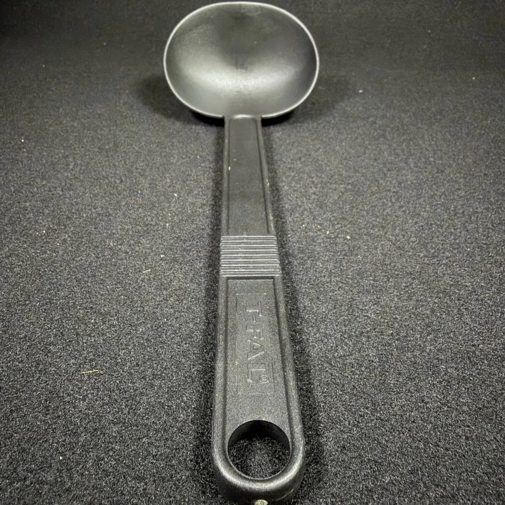 T-Fal Black Nylon Soup Ladle Heat Resistant Kitchen Serving Spoon Made in Canada